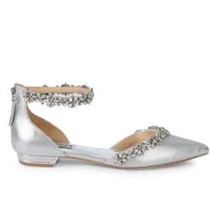 Badgley Mischka bridal flats